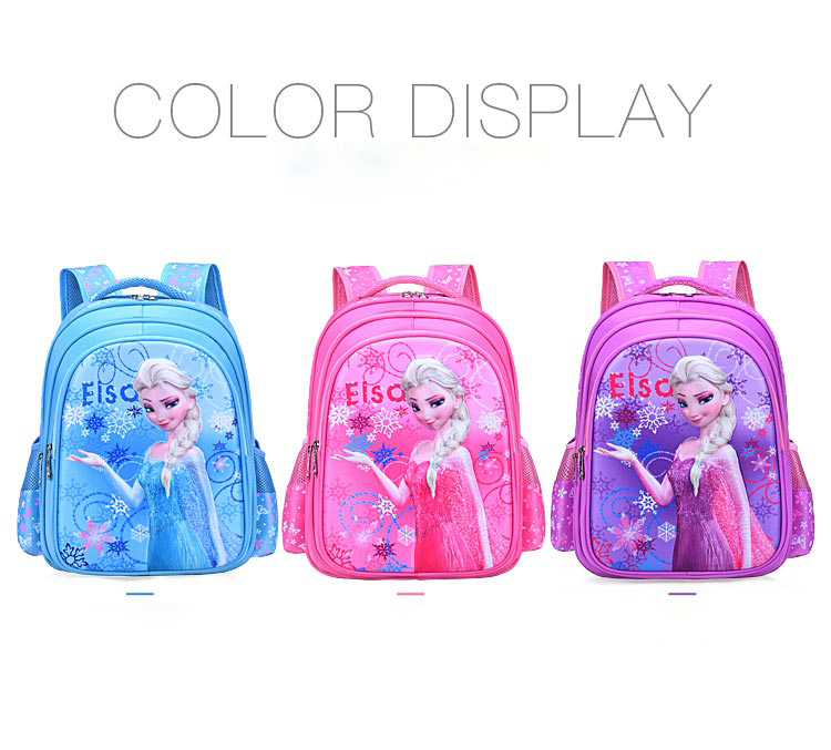 nueva mochila escolar frozen elsa azul