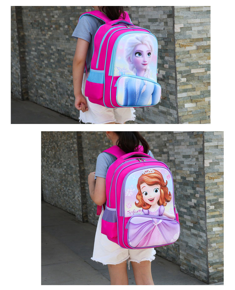 Mochila escolar de Elsa de Disney para niñas.